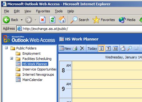 Outlook: Web Access Public Folders A public folders is a type of bulletin board which can be used to post information rather than sending a mass emailing job