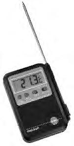 Mini alarm thermometer Mini thermometer with penetration probe and alarm The affordable mini thermometer with Min/Max alarm. Small in size but big on quality!