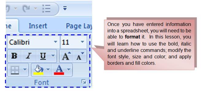 Left-click a cell to select it or drag your cursor over the text in the