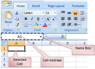 Type a division symbol. The operator displays in the cell and Formula bar. Click on the next cell in the formula.