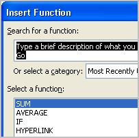 BASIC FUNCTIONS The Parts of a Function: Each function has a specific order, called syntax, which must be strictly followed for the function to work correctly.