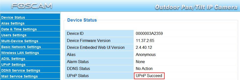 3.9 UPnP Settings Figure 3.25 The default UPnP status is closed. You can select the checkbox and open UPnP, then the camera s software will be configured for port forwarding.