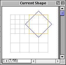 Set the current shape to the third shape in the rule strip by selecting that shape and the choosing the Current shape menu item from the copy menu.