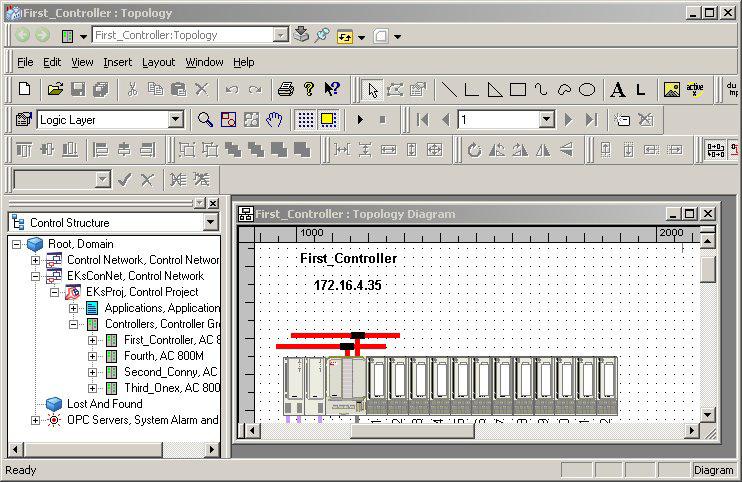 Section 2 Configuration User Interface Double-click the Topology aspect to access Topology Designer in a separate window, that can be maximized to use the complete screen.