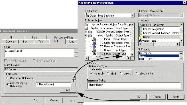 Section 2 Configuration Property References to Aspect Properties Property References to Aspect Properties Property references can be defined through Aspect Property Reference dialog.