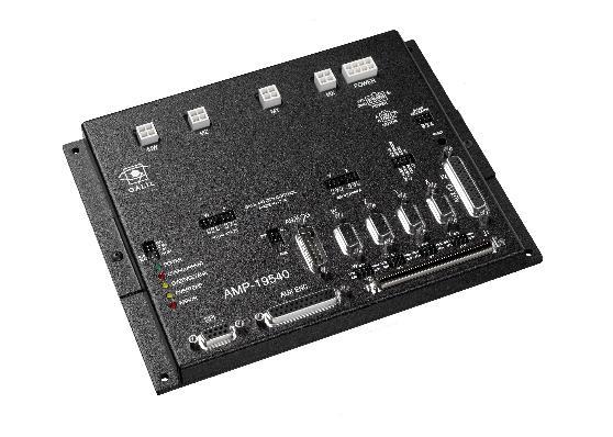 AMP Modules It interfaces to Galil's DMC-18xx PCI bus controller with a single, 100-pin high density SCSI cable.