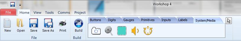 8. ViSi-Genie Specific Menus ViSi-Genie includes five menus with specific ribbons and options.