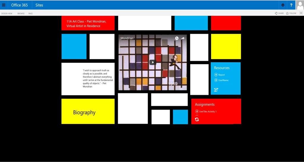 LiveTiles Mosaic empowers teachers by helping them build collaborative and engaging, interactive