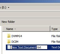 SETTING TIME STAMP continued 4. Open the text document and type in the current time and date. THE FORMAT MUST BE EXACT!