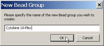 Figure 1-5 Bead Groups dialog 7 Click New Group to display the New Bead Group dialog.