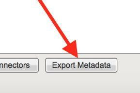 Select your applicable IdP connection point and "Export Metadata".