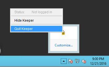 The Keeper SSO Connect application runs as a