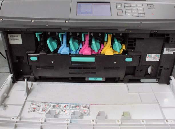 TLI, Type and Serial Number Location To find the TLI, printer Type and Serial number, open