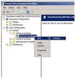 5. Expand 'User Configuration > Policies > Software Settings', right-click on 'Software