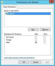 5. Add the 'Read' permission to users or groups that should be able to install ClaroRead 6.