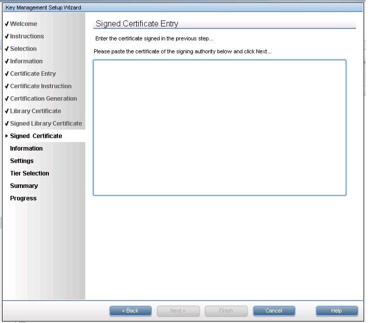 33. Paste the copied CA certificate from the ESKM cluster into the