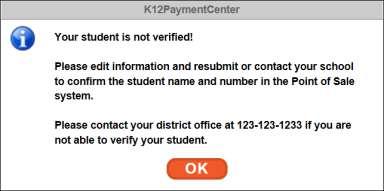 If no match is found, the student cannot be instantly verified.