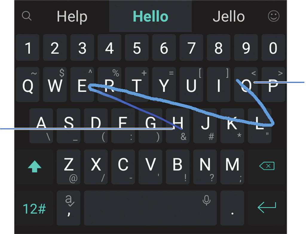 Touch > and touch inside a text field to open the keyboard, and then touch > FULL to switch to the Full layout. 3.