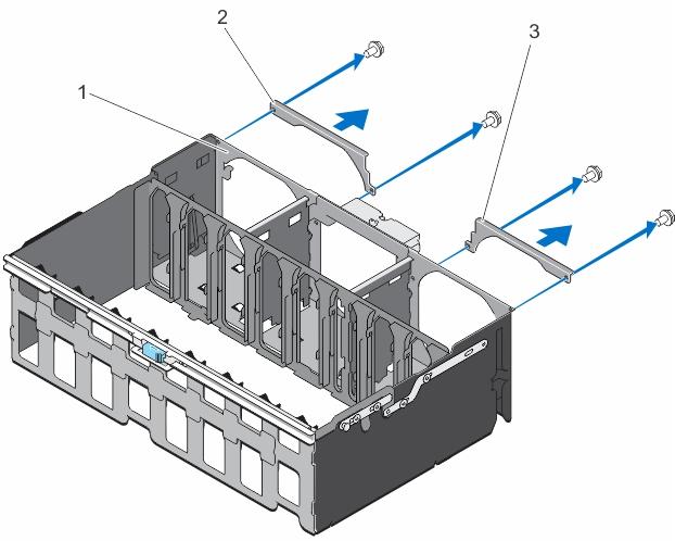 Figure 33. Removing The Metal Brackets To Install The Full-Length Expansion Cards 1.