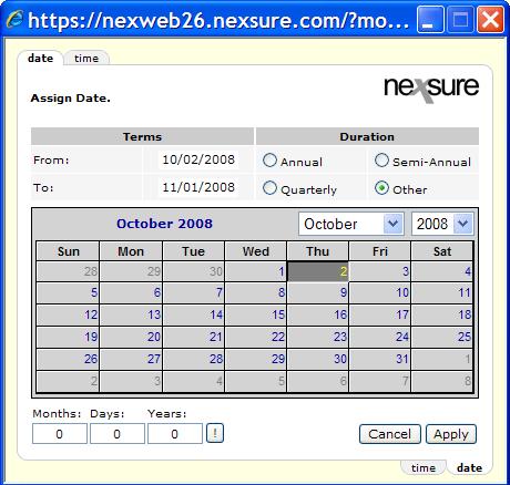 Nexsure Training Manual - CRM Click Apply; click OK to confirm the change. Click the Save Changes link under the binder header to save the change.