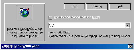 Type A:\ FrontPage is directed to save the web pages onto the floppy disk. 5. Click OK. FrontPage writes the HTML code onto your floppy disk.