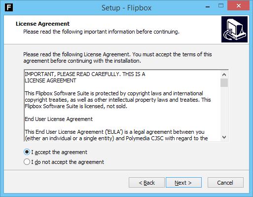 Administrator manual 4. Read and accept License Agreement conditions. Press «Next». 5. Select components to install.