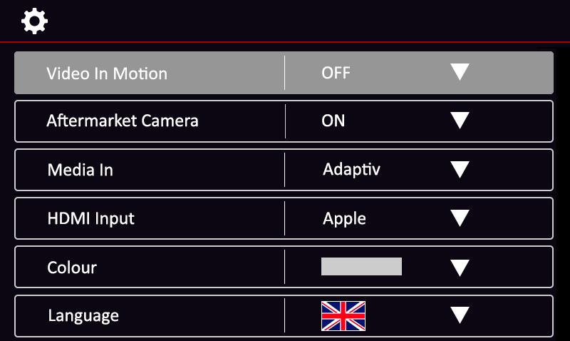 In order to exit Adaptiv and return to the OEM head unit menu, press and hold the MENU button.