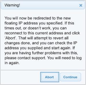 You may be prompted to login as your Admin user when redirected to the Floating IP.