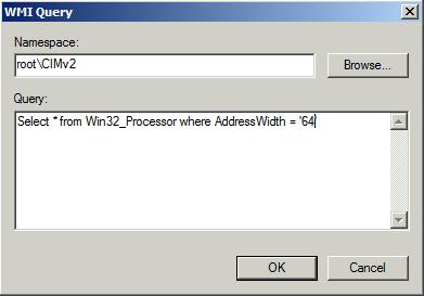 Build a WMI Filter for x64 Computers This section only applies if you are deploying the Add-In to a mixture of 32-bit and 64-bit computers and is required for the group policy to identify the correct