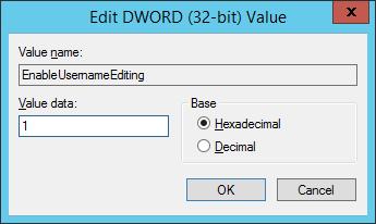In the right-hand pane, right-click and select New > DWORD (32-bit) Value: