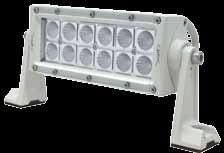MARINE LED lights * Black version also available FLOOD BEAM Optilux Light Bar 12 LED / 8 Bracket Calculated/Raw lumen Measured lumen