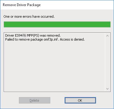 2.INSTALLING PRINTER DRIVERS FOR WINDOWS 9 Click [OK]. Close the [Print Server Properties] dialog box.
