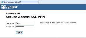 This means that any User Realms created within the Juniper SSL VPN can authenticate to this User URL.