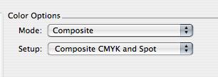 be Checked Color Mode is set to Composite Setup is Composite CMYK (If your job is printing