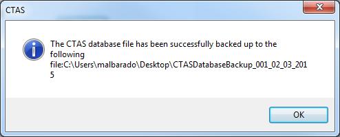 When the Browse For Folder screen opens: Select the location where you would like the backup file to be saved.