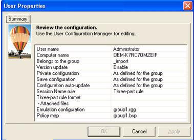 10ZiG Emulation Configurator Opens the 10ZiG Emulation Configurator for the user currently