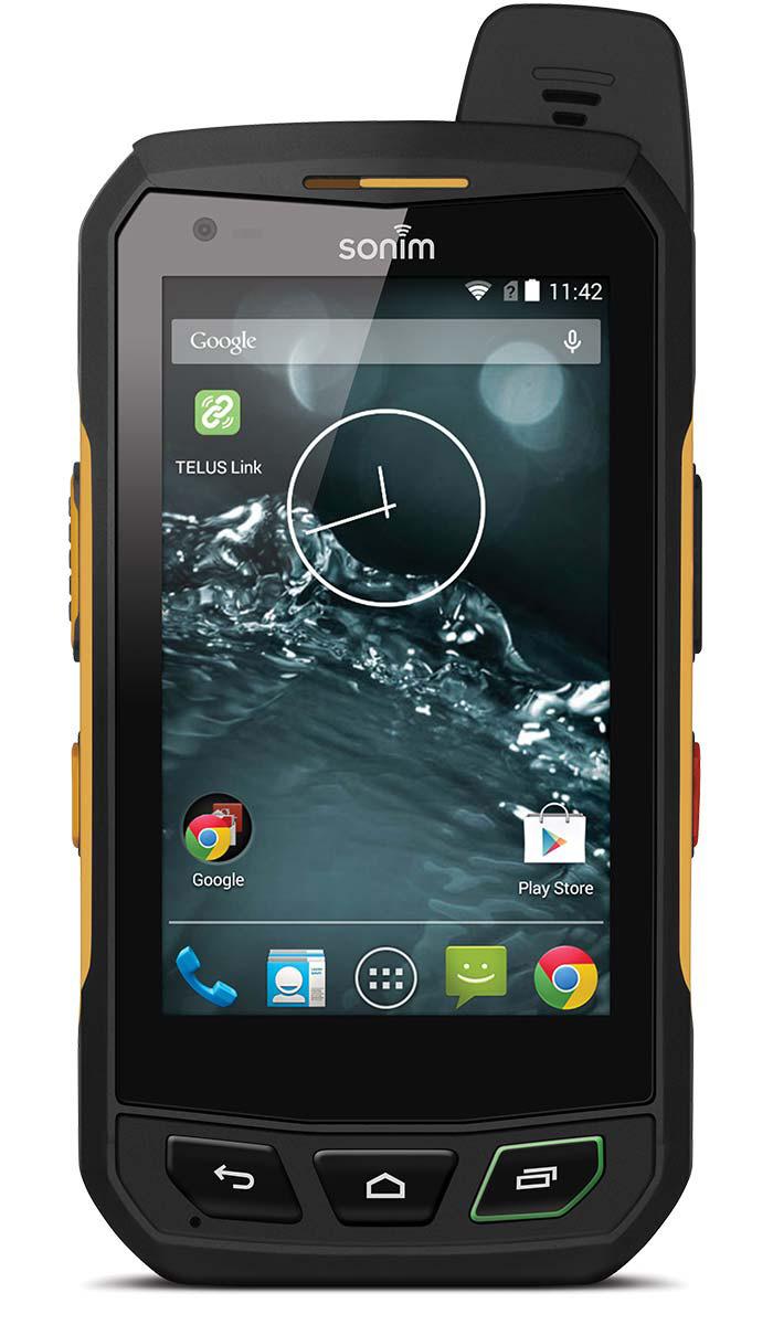 SONIM XP7 $750 4 IP69, MIL-STD 810G 16GB, 1GB RAM LI-ION 4800 MAH, UP TO 40 H (TALK TIME) 8 MP, AUTOFOCUS, LED FLASH BLUETOOTH, GPS, WI-FI, NFC, GLOVE TOUCH Pros: The XP7 is extremely durable and