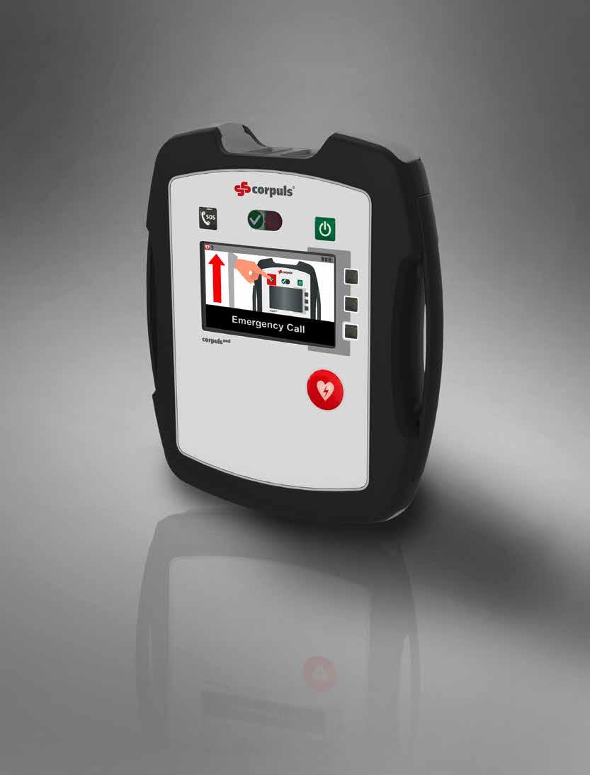 This allows emergency calls to be triggered directly via the corpuls aed and the control centre dispatcher to guide the resuscitation over the telephone.
