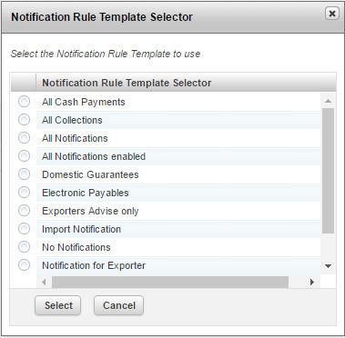 REFERENCE DATA NOTIFICATION RULES Notification Rules are criteria that define the recipients and frequency of automated Portal and email notifications for your organisation.
