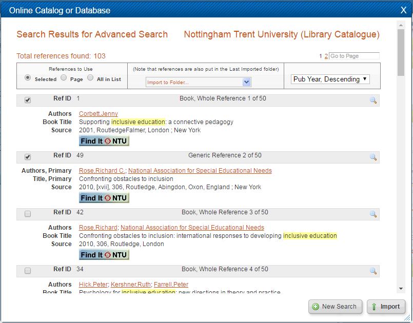 3. Enter your search terms into either the Quick Search or Advanced Search area and click Search. 4.