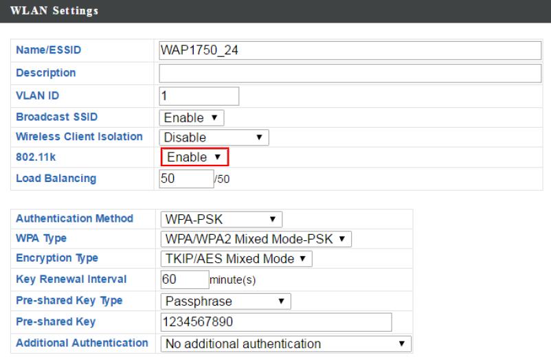 Number. Before setup the roaming group, the WLAN Settings need to be configured first.
