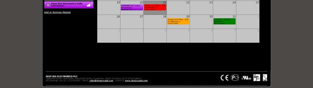 4.11.2.5 CALENDAR 4.11.2.5.1 CALENDAR Under the Specific Site system view level, the user has access to a specific calendar for the site.