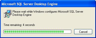 INSTALL MICROSOFT SQL SERVER 2000 DESKTOP ENGINE (MSDE 2000) A Microsoft SQL Server must be installed and running before installing the HindSight Database.