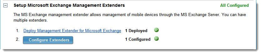 Select the appropriate Microsoft Exchange Management Extender in the Computer Name field and click OK. 5.