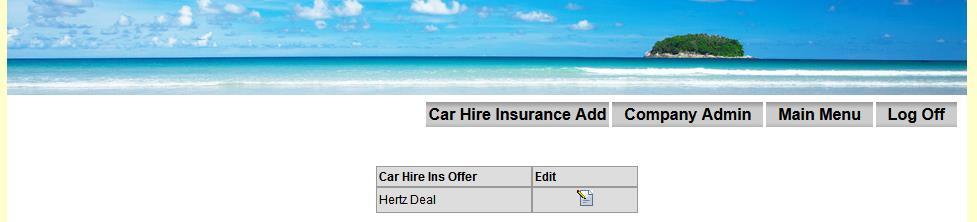 For adding and editing airport names and codes. Click to add new. Click to edit. For adding and editing BSP categories. Click to add new. Click to edit. For adding and editing car hire offer information.