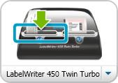 Printing to a LabelWriter Twin Turbo Printer The LabelWriter Twin Turbo printer features two side-by-side label printers in one, allowing you to have two types of labels loaded and ready for printing.