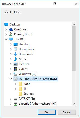 3. The following window will list the current folders and drives that are able to be accessed from the Horizon Client software.