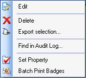 Credential View Using the Credential View Context Menu The Credential View context menu (see Figure 29 on Page 111) opens when you right-click on one or more Credentials in the Dynamic View of