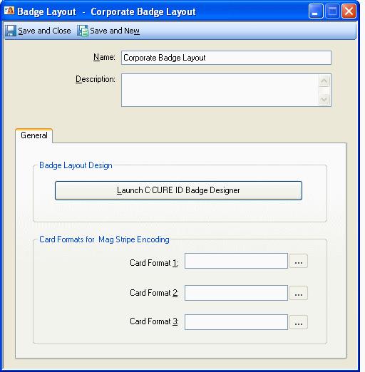Badge Layout Editor Figure 33: Badge Layout Editor 5. Click Launch C CURE ID Badge Designer to open the C CURE ID Badge Designer. (See Figure 34 on Page 126).