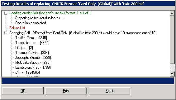 CHUID Format Editor Figure 37: CHUID Testing Progress Dialog Box 4. If you are satisfied with the result, you can apply the CHIUID Format using the Apply this CHUID Format button.